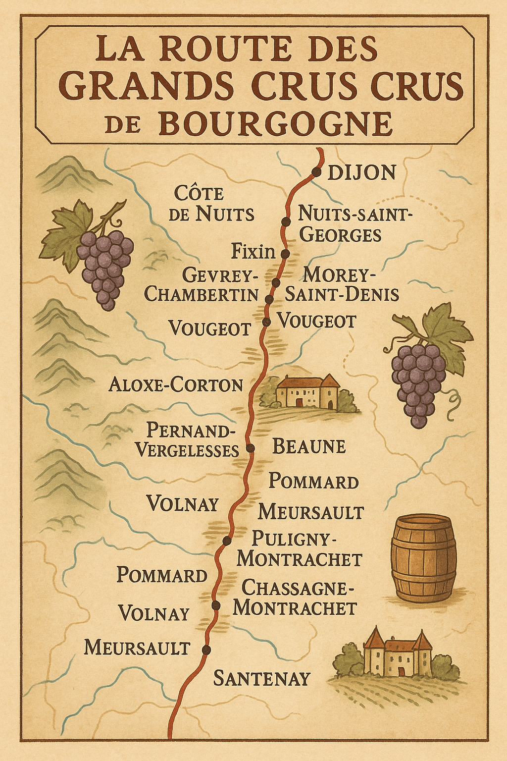 La Route des Grands Crus de Bourgogne : itinéraire au cœur des vignes et du temps